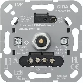 gira S3000 UniLED regulador giratorio confort (modelo 245500)