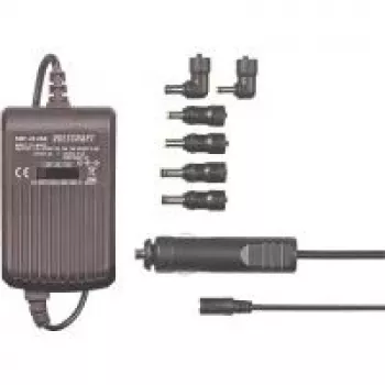 Fuente de alimentación para portátil Voltcraft SMP-45 USB 45 W, salida seleccionable 9,5 V/12 V/15 V/16 V/18 V, puerto de carga USB