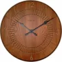 Reloj NeXtime 3113br Wood Round, Ø50 cm, reloj de pared, marrón