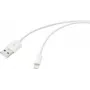 Renkforce Cable USB USB 2.0 conector macho USB-A, conector macho Apple Lightning 2,00 m blanco (mate) RF-5724086 (RF-5724086)