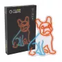 Neon Lights Dog MANTA SNL68MT letrero de neón decorativo bulldog francés