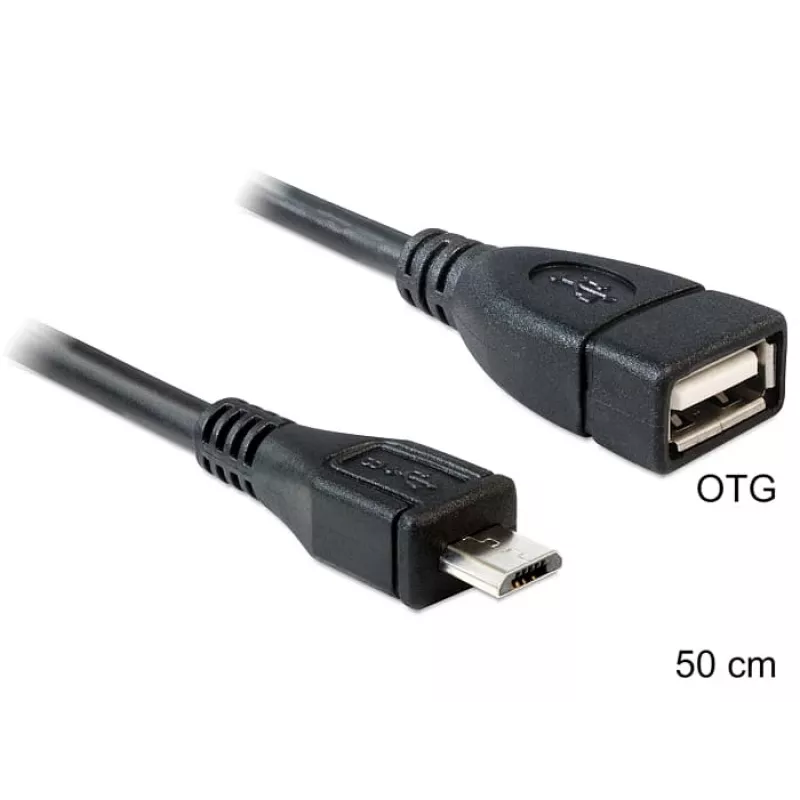Cable USB DeLOCK 50 cm Micro-USB B USB 2.0 A 83183