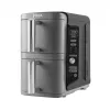 Ninja SL400EU freidora Double 9,5 L 2470 W freidora de aire caliente negra, gris