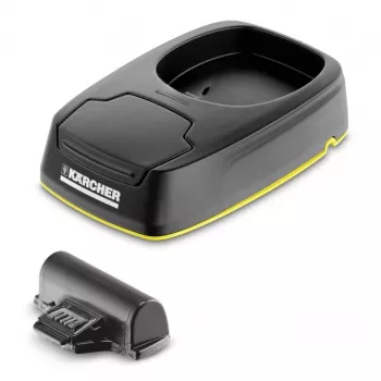 Cargador de batería Kärcher 2.633-116.0 — Cargador Li-Ion para 1 batería, 3,5 h de carga, 13,2×5×20 cm