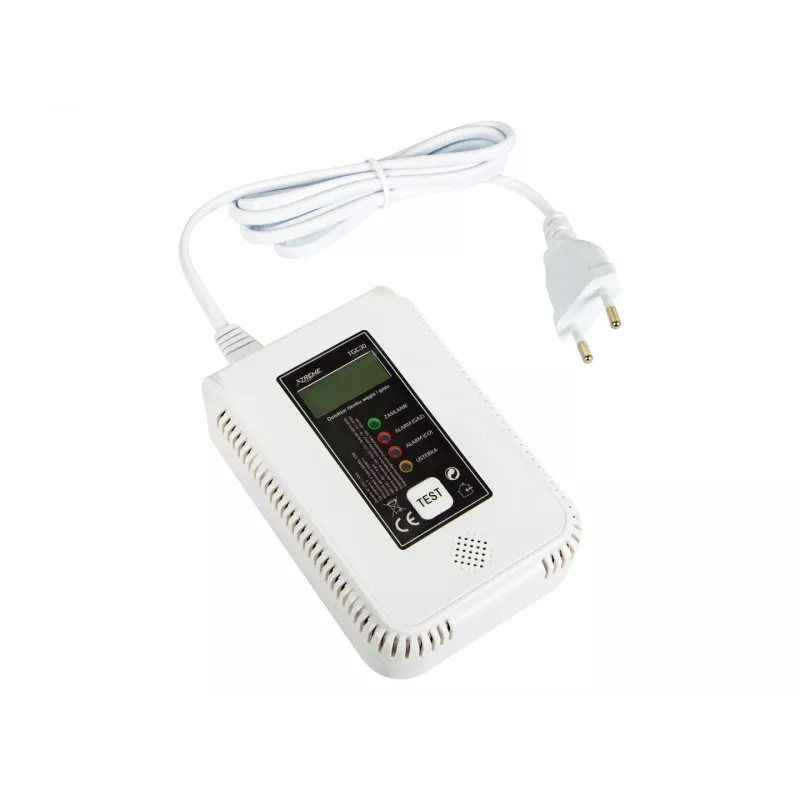Detector de monóxido de carbono y gas BLOW TGC30 WiFi Tuya — LCD, 85 dB, con cable, montaje en superficie, blanco