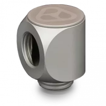 Thermal Grizzly DeltaMate Rotary 90° – Conector de refrigeración líquida, níquel mate, 1 ud. (TG-DM-FIT-0203)