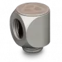 Thermal Grizzly DeltaMate Rotary 90° – Conector de refrigeración líquida, níquel mate, 1 ud. (TG-DM-FIT-0203)