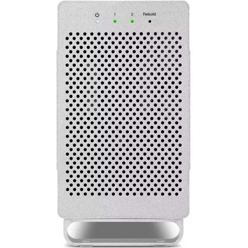 OWC Mercury Elite Pro Dual blanco – caja externa para 2 discos SATA de 3,5 pulgadas, RAID 0/1/SPAN, USB Type-B
