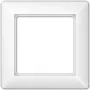 Placa de cubierta para interruptores de pared eléctricos JUNG AS 581 WW blanco, duroplast, 80,5×80,5 mm