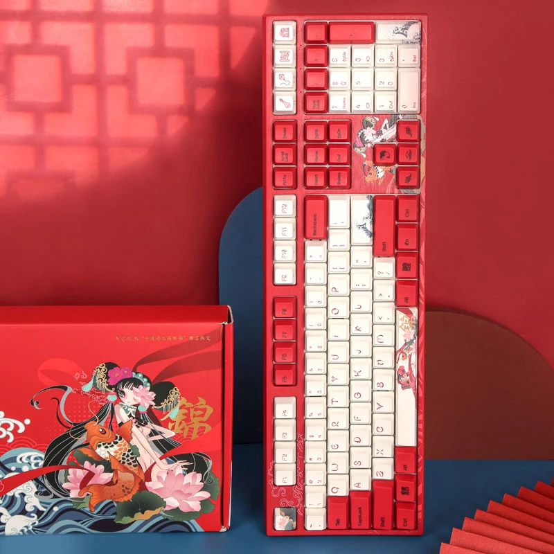 Teclado gaming Varmilo VEA108 Koi, MX-Brown, LED blanca - distribución US