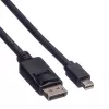Cable DisplayPort Roline, DP ST - Mini DP ST, negro, 1,5 m (11.04.5638)