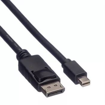 Cable DisplayPort Roline, DP ST - Mini DP ST, negro, 1,5 m (11.04.5638)