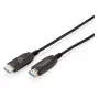 Cable de fibra híbrida HDMI AOC DIGITUS UHD 8K 50 m