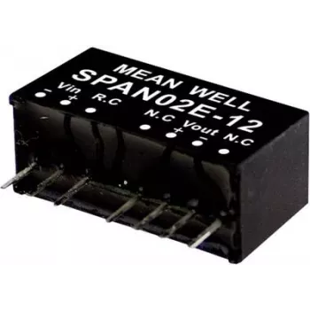 Fuente de alimentación/convertidor de tensión MEAN WELL SPAN02C-03, entrada 36–75 V, salida 2 W 0,5 A