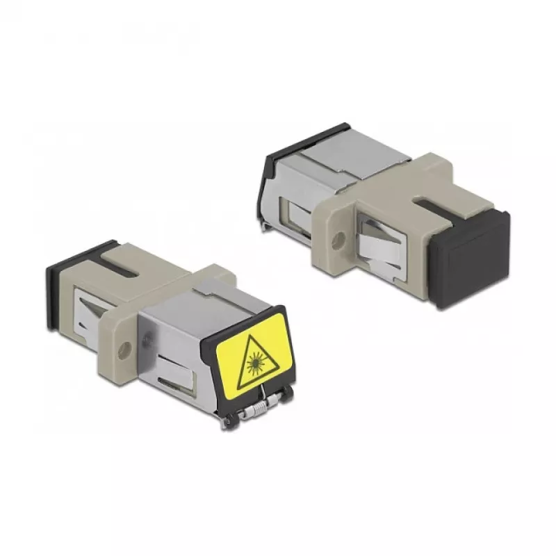 Acoplador de fibra óptica DeLOCK 86889 SC simplex hembra a SC simplex hembra multimodo beige