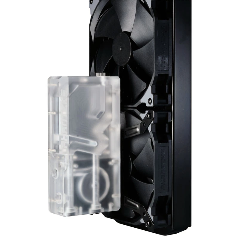 Phanteks Glacier R160C depósito, placa trasera de acrílico transparente, DRGB LED