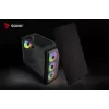 Caja de PC SAVIO Noctis Flow RGB — Cube, ATX/Mini-ITX, 3 ventiladores frontales de 120 mm, ventana lateral de cristal templado, GPU máx. 35 cm