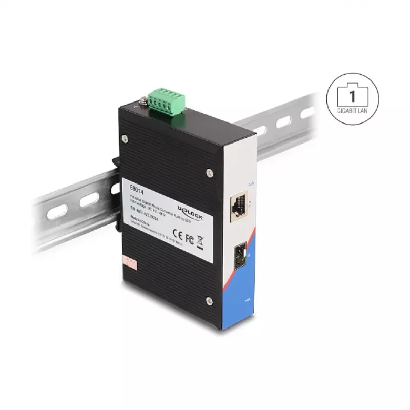 Switch no gestionado DeLOCK 88014 Gigabit Ethernet 10/100/1000 negro