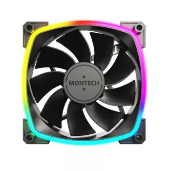 Montech RX120 PWM ventilador para caja de ordenador 12 cm negro 3 uds.