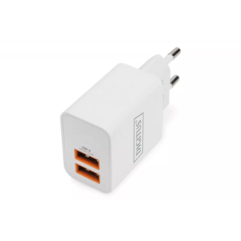 Cargador USB de interior Digitus DA-10061 2x USB-A 15,5W