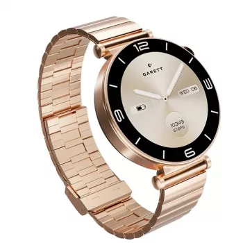 Smartwatch Garett Rose Rosa Gold Steel
