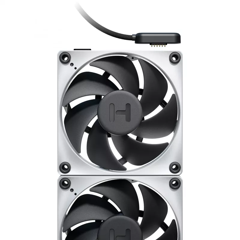 HYTE THICC FP12 Ventilador de caja de 120 mm paquete de 3 unidades blanco