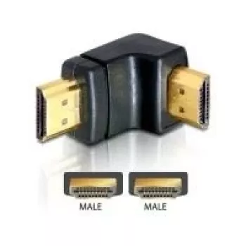 Adaptador HDMI macho 90° hacia abajo DeLOCK 65073
