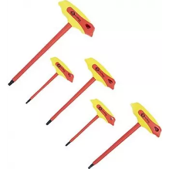 Juego de destornilladores c.k tools T4422 — 5 piezas, mango hexagonal, tamaños surtidos