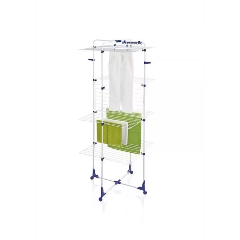 Tendedero Leifheit Classic Tower 450 81456 — interior/exterior, 45 m de superficie de secado, ruedas, 1760×690 mm