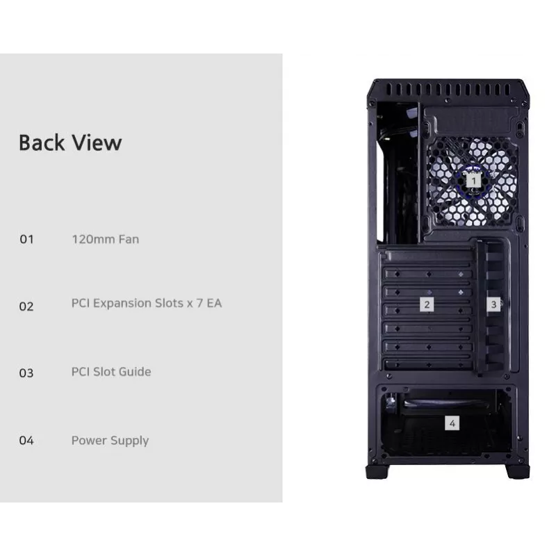 Caja de PC Zalman N5 TF ATX negro