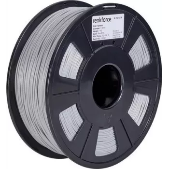 Material de impresión 3D Renkforce RF-4511204 poliláctido (PLA) plata 1 kg (RF-4511204)