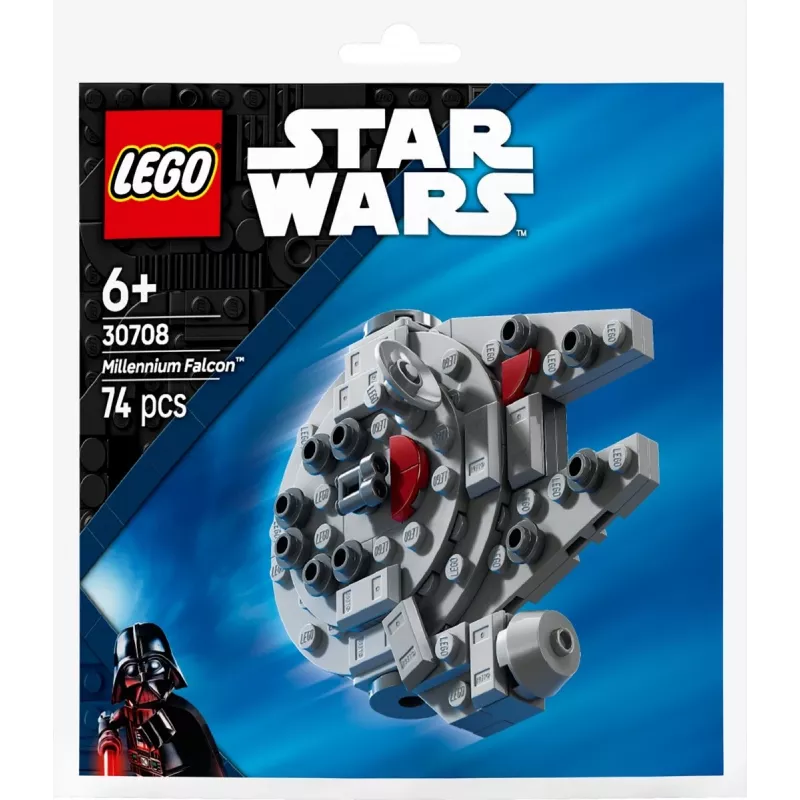 LEGO juguete de construcción 30708 Star Wars Millennium Falcon Mini-Modell Polybag, pequeño set de colección