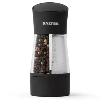 Molino de sal mecánico Salter 7612 BKXRAUP acero inoxidable con molienda ajustable