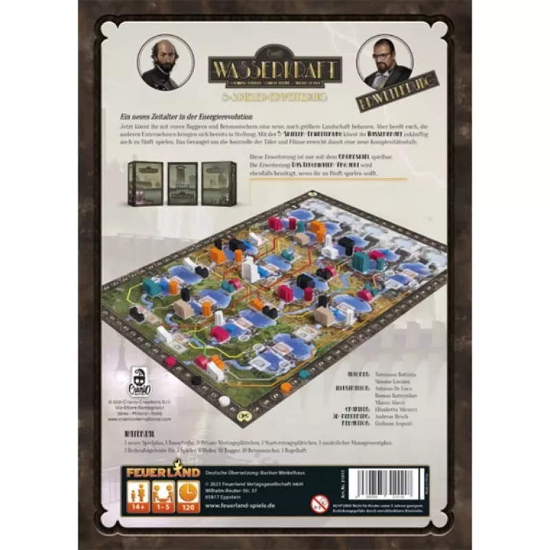 Wasserkraft: 5 Players Expansion, expansión de juego de mesa
