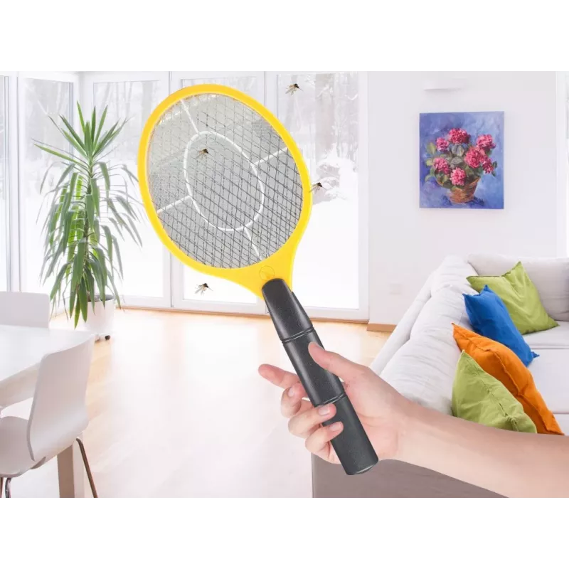 Beper P206ZAN200 raqueta eléctrica matainsectos, malla de 3 capas, 2x AA (no incluidas)