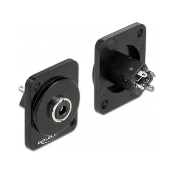 Módulo tipo D 3,5 mm conector hembra estéreo de 3 polos para soldar DELOCK 86789