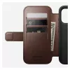 Funda para móvil Nomad Modern Leather Folio para iPhone 17 Pro, cuero/aluminio, 16 cm (6,3