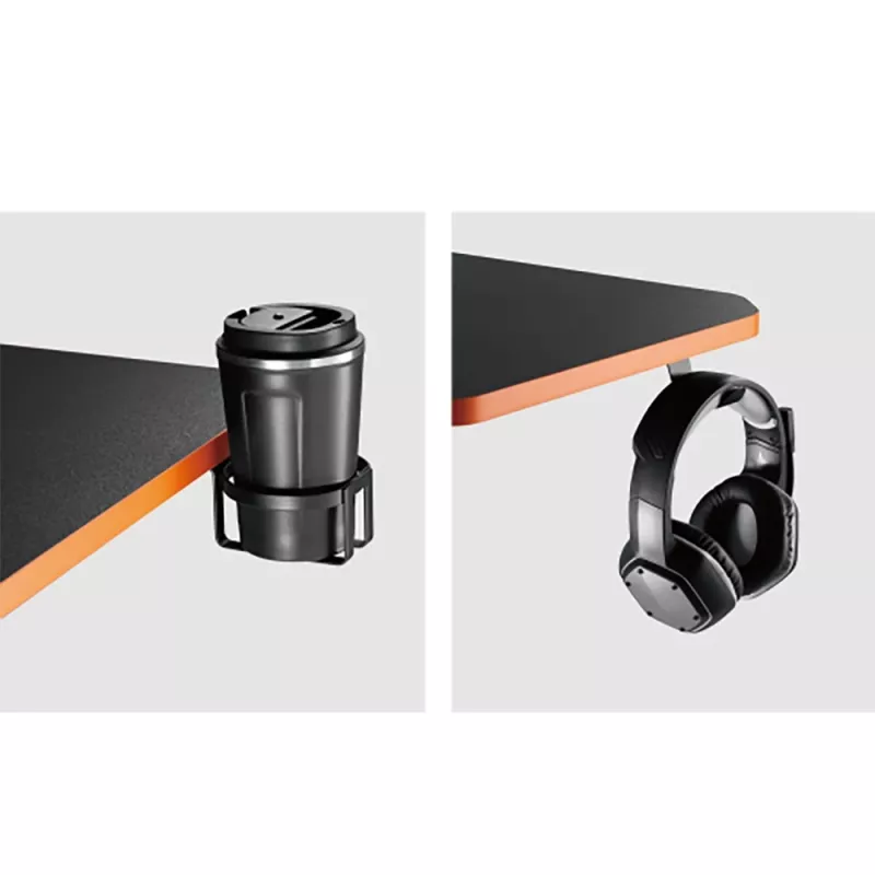 Escritorio gaming Maclean NanoRS con soporte para monitor máx. 50 kg altura 850 mm Negro RS170, mesa gaming, Negro
