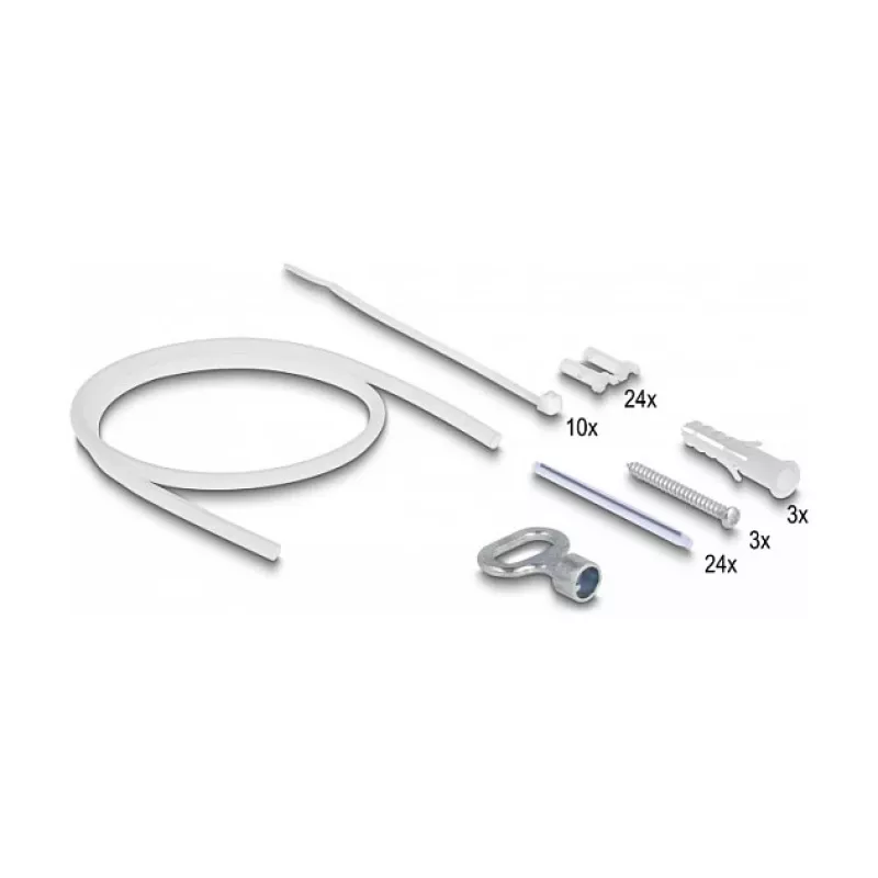 Caja de distribución de fibra óptica DeLOCK 24 puertos IP65 impermeable gris
