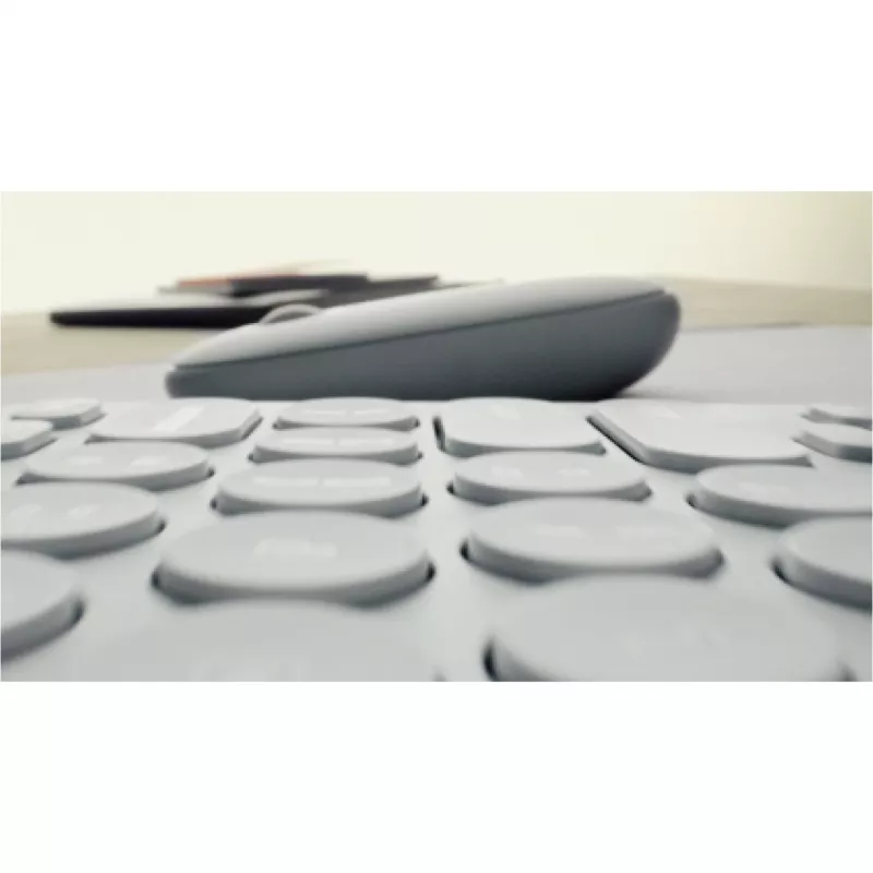 Logitech Pebble Keys 2 K380s - Teclado - Inalámbrico - Bluetooth LE - QWERTZ - Alemán - Tonal Graphite (920-011795)