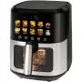 Freidora de aire ProfiCook PC-FR 1286 H — 6,5 l, 1700 W, frontal de acero inoxidable, negro