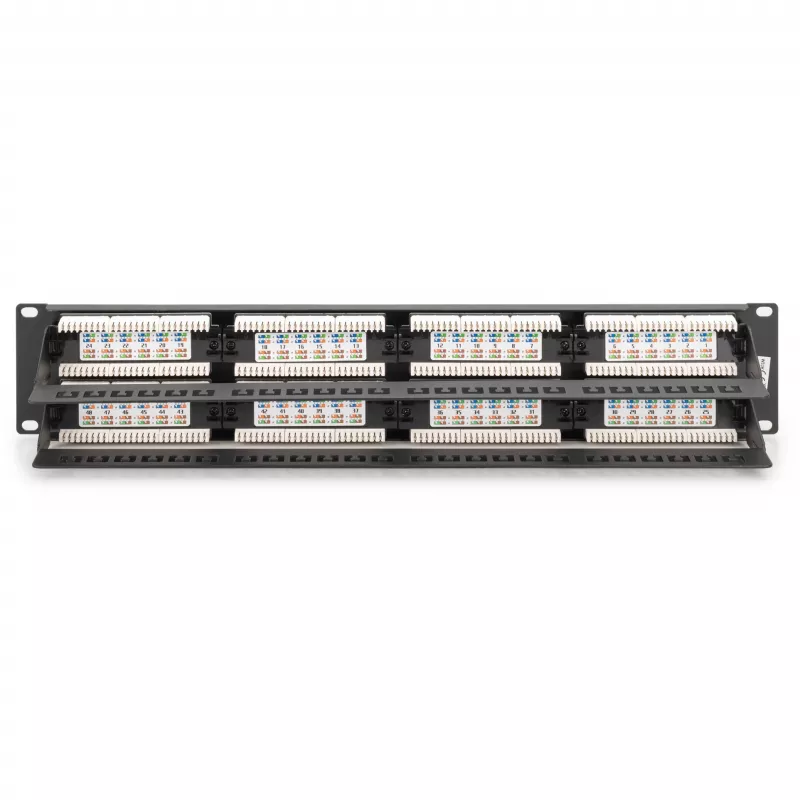 DIGITUS - Patch Panel - RJ-45 X 48 - gris, RAL 7035 - 2U - 48 puertos (DN-91648U)