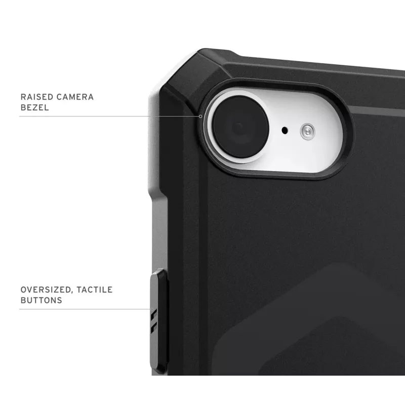 Urban Armor Gear 114496114040 Essential Armor MagSafe funda para móvil Apple iPhone 16e, negra