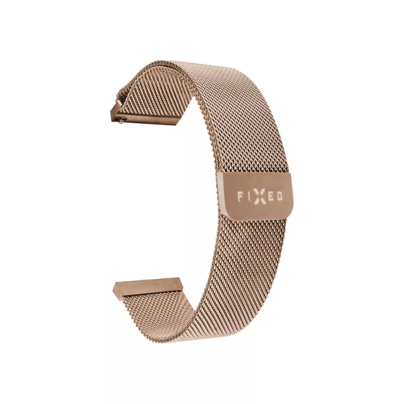 Correa de reloj FIXED Mesh Strap Fixed 18mm acero inoxidable cambio rápido Oro