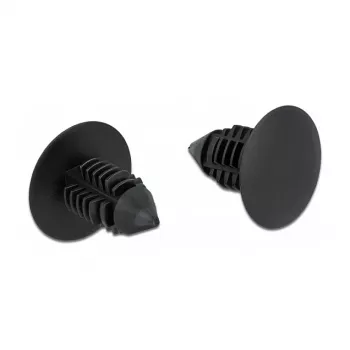 Clip de abeto DeLOCK 60187 negro nailon 15 mm 14,5 mm 10 uds.