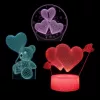 Set de lámpara LED decorativa Manta SNL115RGB RGB 3D corazón