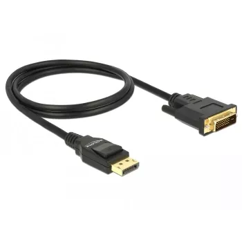 Adaptador de cable de vídeo DeLOCK 85312 1m DisplayPort a DVI-D negro