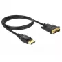 Adaptador de cable de vídeo DeLOCK 85312 1m DisplayPort a DVI-D negro