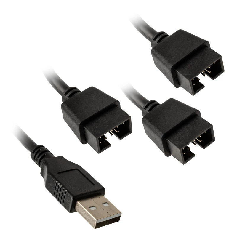 Hub USB Lian Li PW-U2TPAB Type-A macho 1 a 3 IDC 9-Pin
