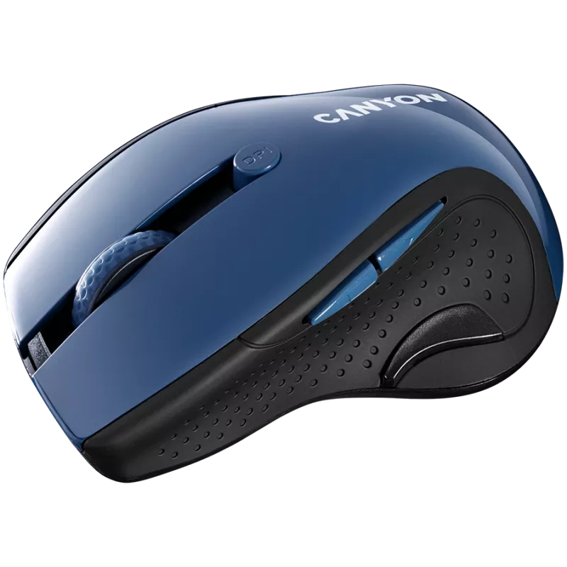 CANYON Ratón MW-01 BlueLED inalámbrico azul gris
